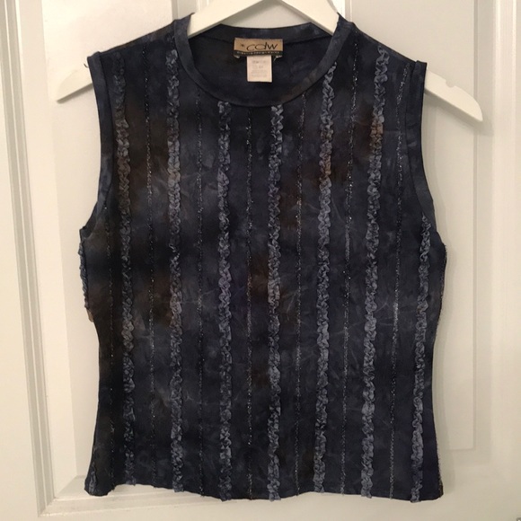 CDW tank top with baby ruffles and sparkles - Picture 4 of 6